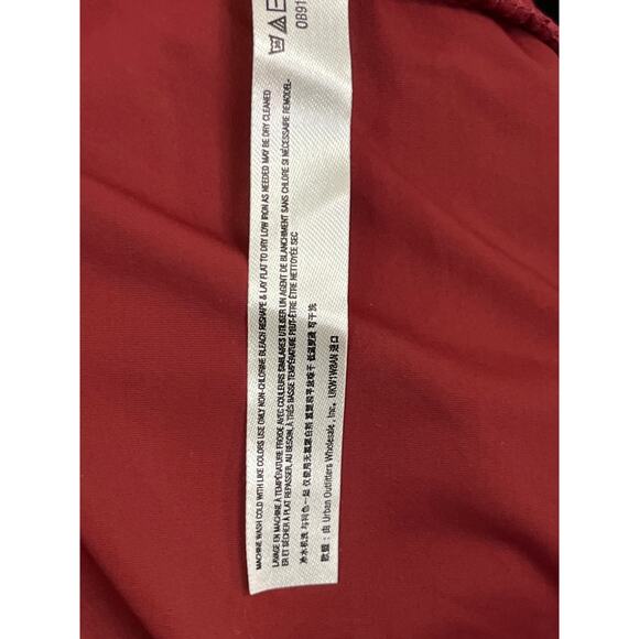 Free People Intimately Red Velvet Lace Halter Mini Dress NWT Size Small - Picture 12 of 13